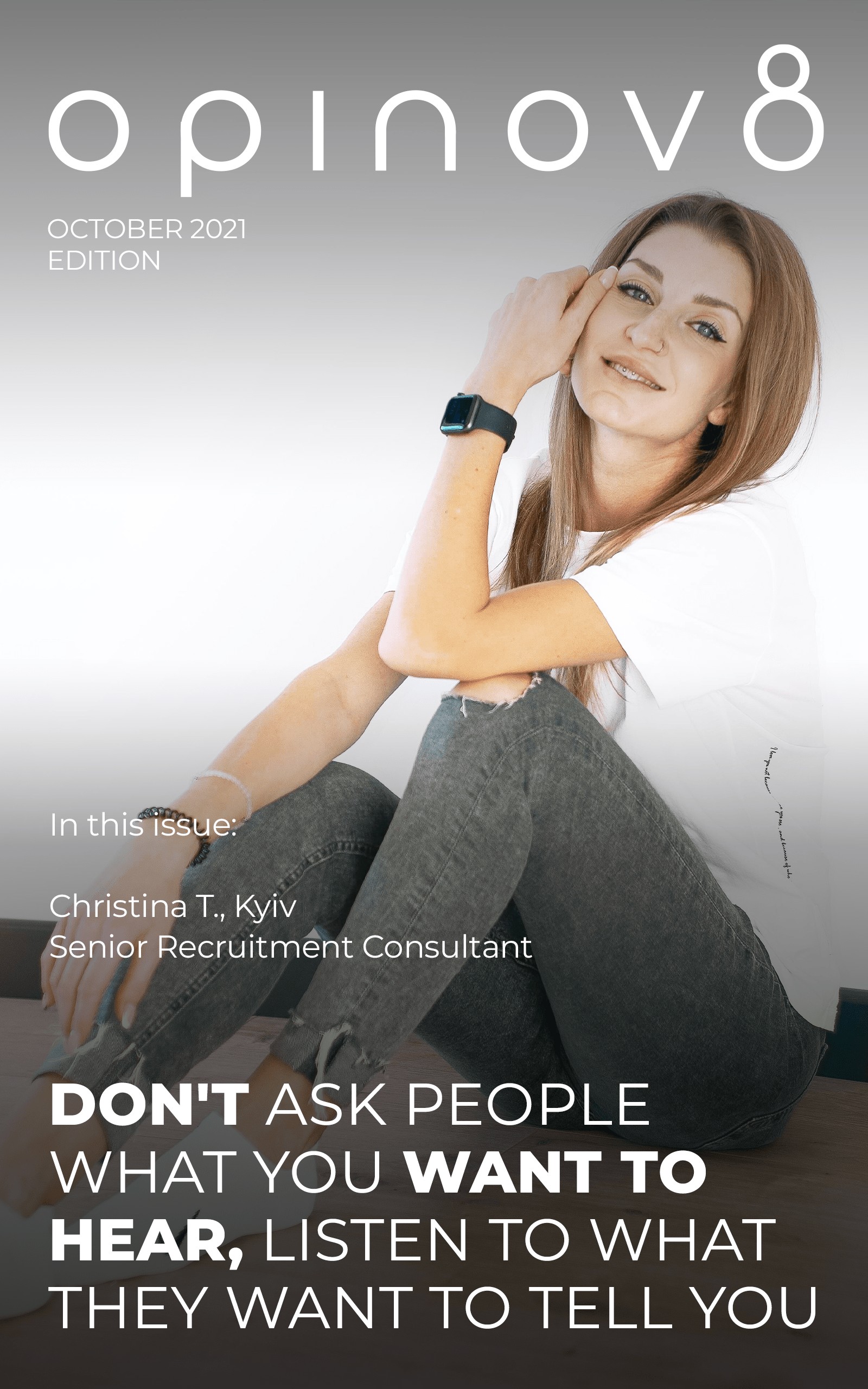 Cover Story: Christina, Senior recruitment consultant