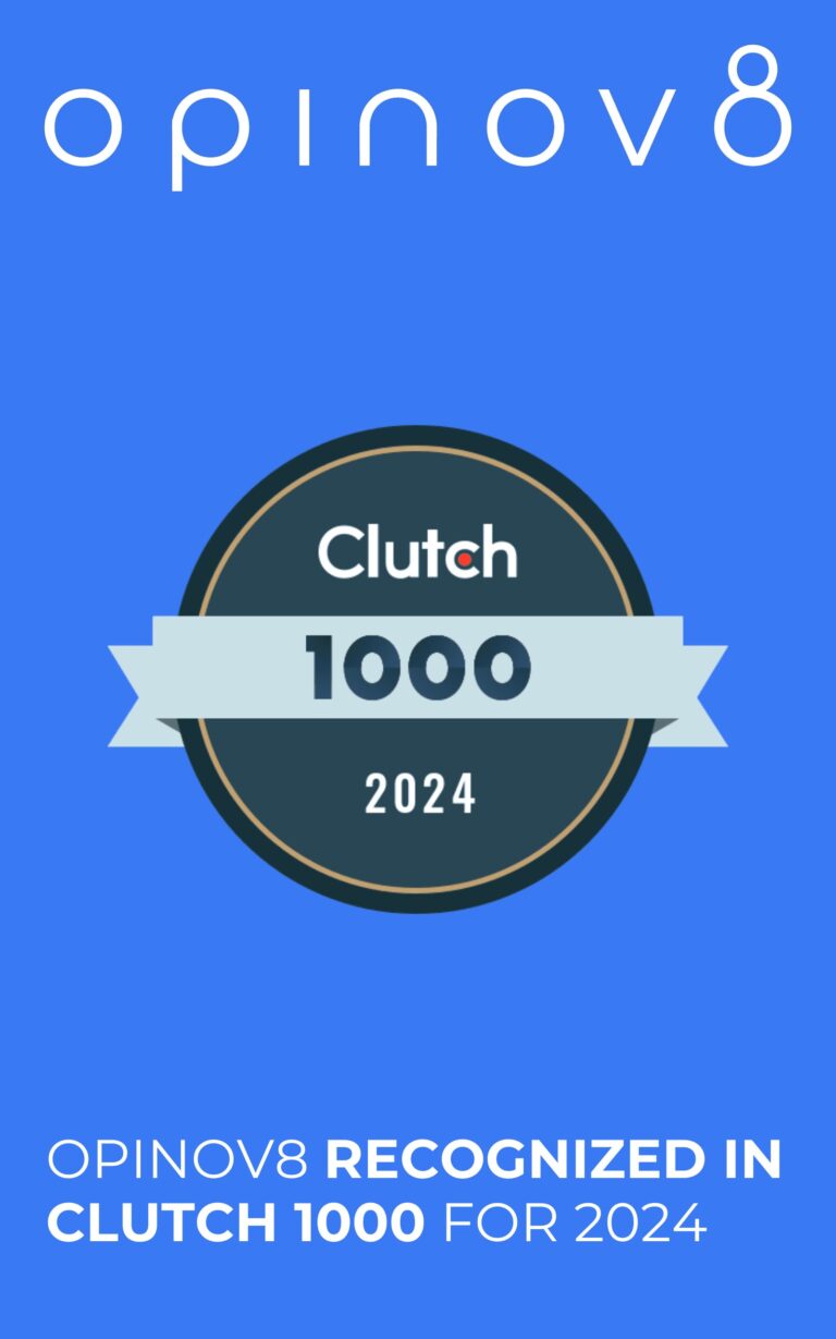 Opinov8 Recognized in Clutch 1000 for 2024